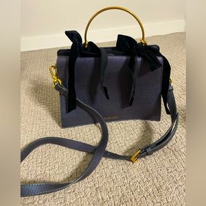Charles & Keith Crossbody Bag with Ribbon- Women | Color: Black | Size: M